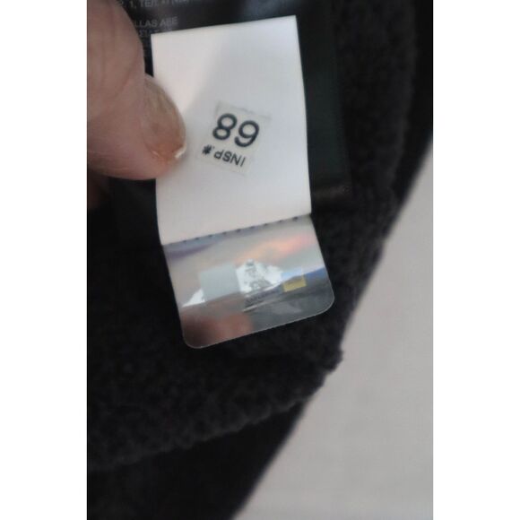 The North Face Men's Sz Large Black Jacquard Fleece Cap Rock 1/4-Zip Pullover - Picture 5 of 9